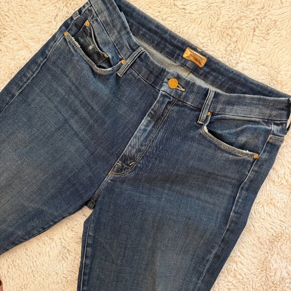 Mother High Waisted Looker Ankle Fray in Wicked Wildflower - Picture 7 of 14